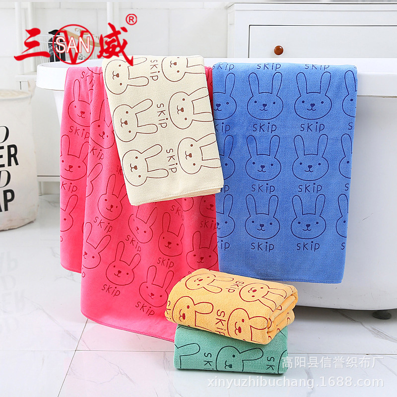 350 Printed Fiber Bath Towel, Soft and Absorbent, Household Daily Necessities, Adult and Kidsren's Beauty Towel, Women's Bath Wrap