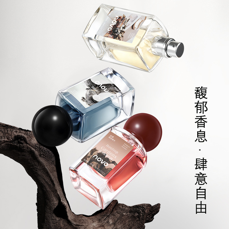 NOVO indulge in the release of perfume wood floral notes lasting fragrance fresh natural light fragrance niche women's perfume