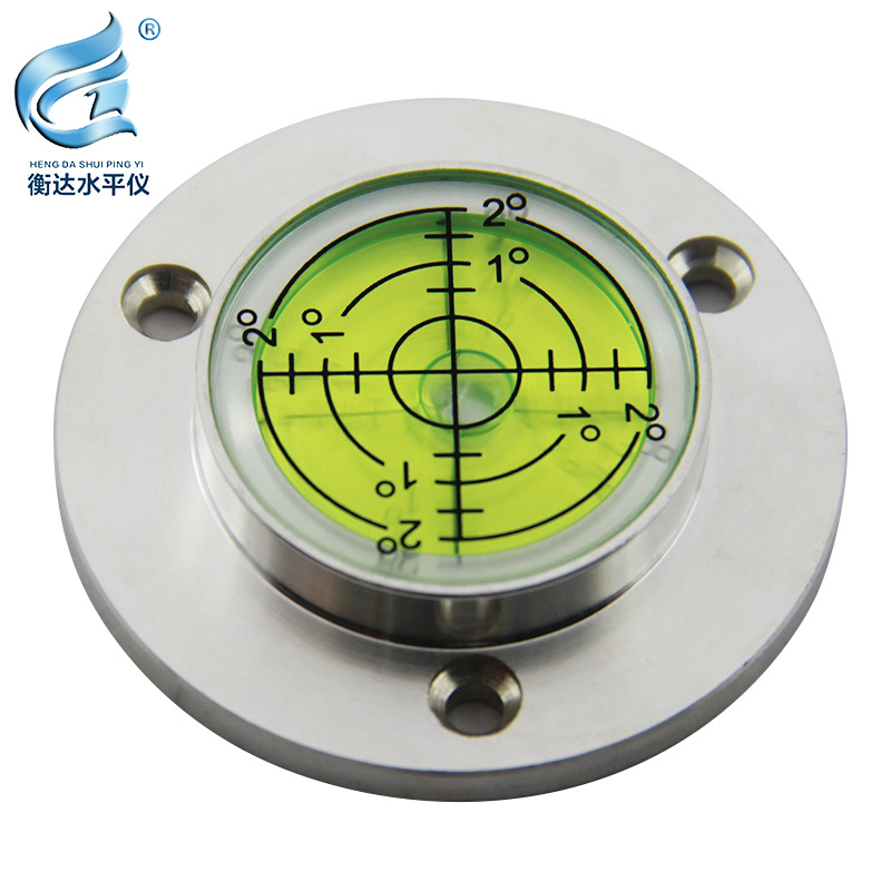 法兰水平仪金属万向高精度水准仪牛眼式水平气泡便携水准泡水平珠
