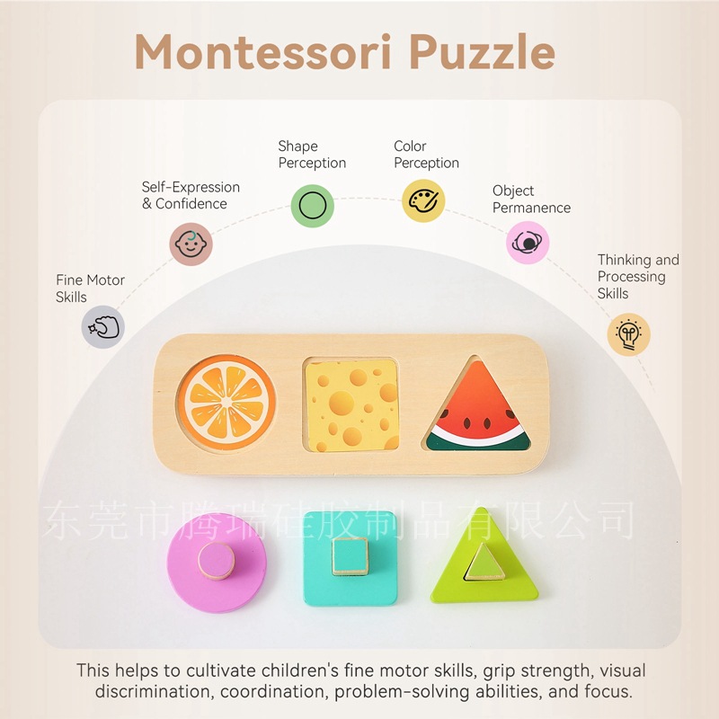 Baby Educational Early Learning Shape Matching Toys Child Color Sensory Montessori Teaching Aids Wooden Hand-Carved Board
