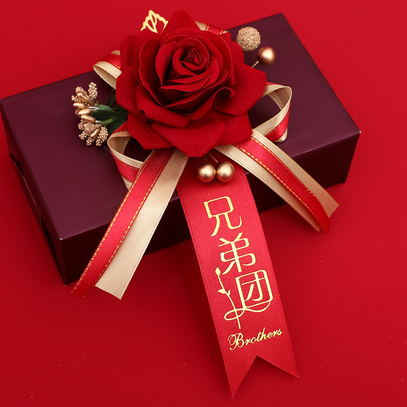 Boda ramillete familia boda dama de honor suministros novio novia creativo conjunto completo no flor dama simulación placket