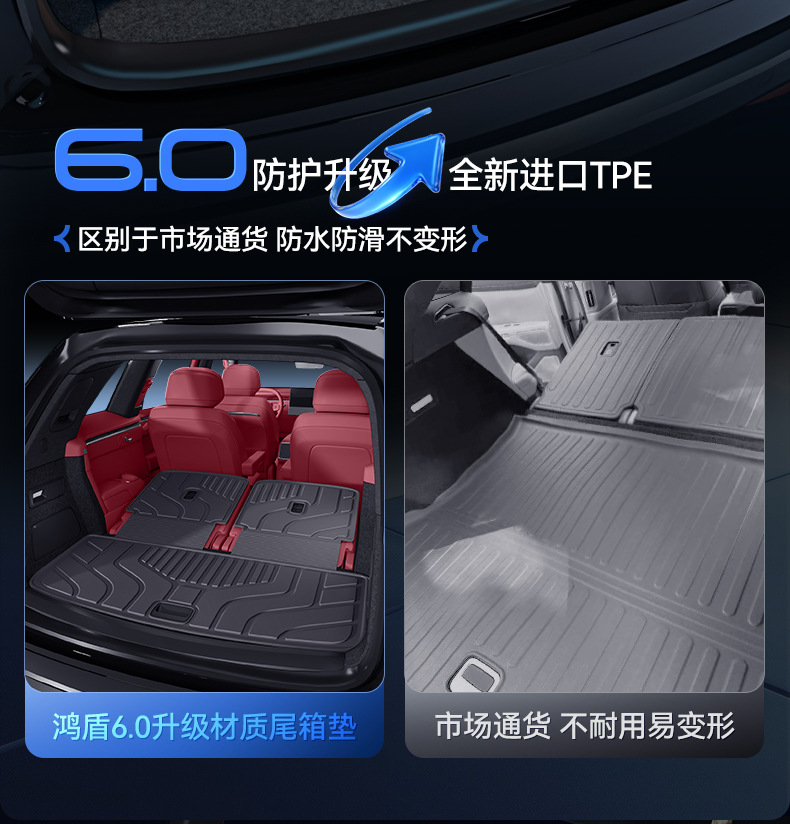 Suitable for 26 New Models of Wenjie M7 Trunk Mat Tpe Five-Seater/Six-Seater Special Integrated Trunk Mat Car Modification