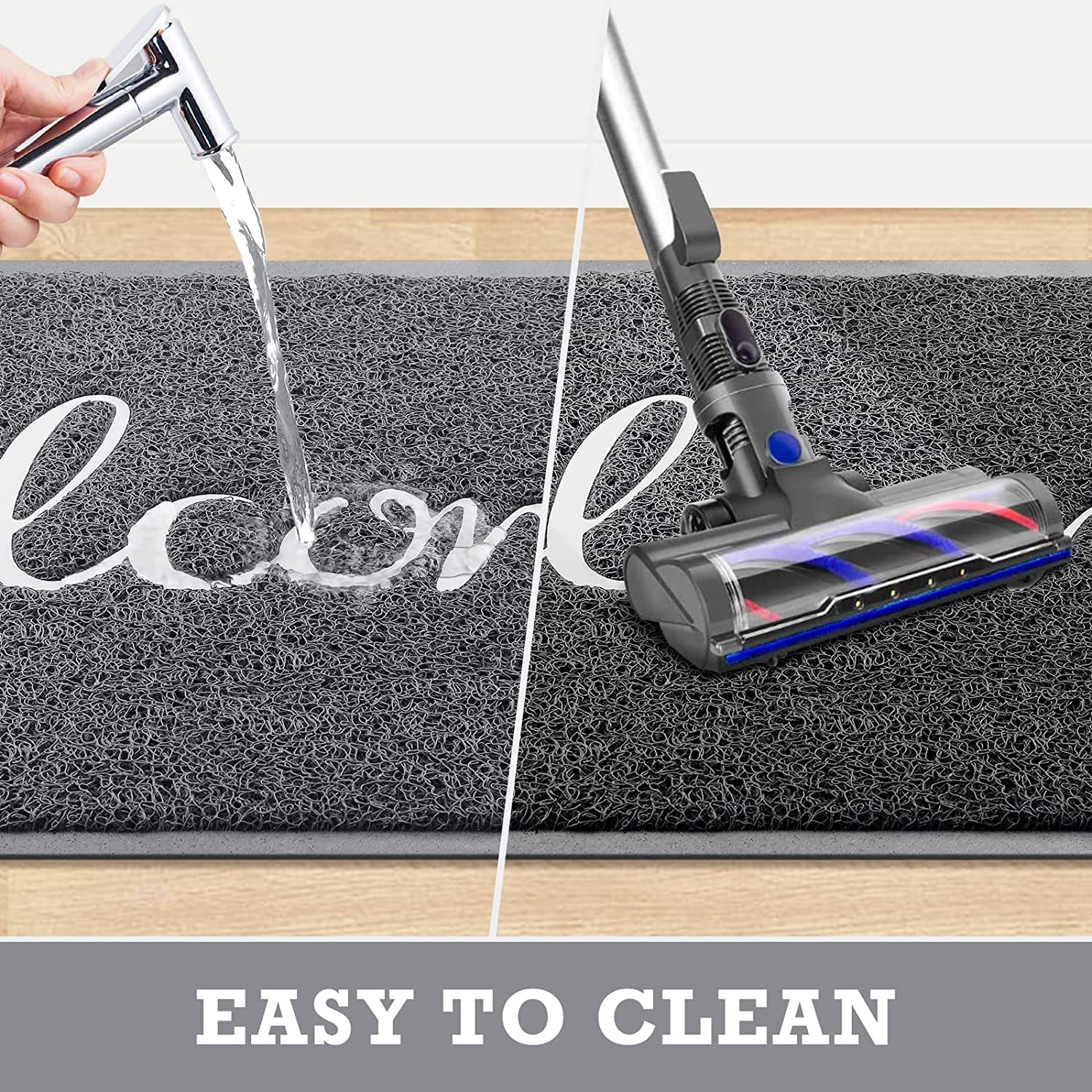 Transfronteriza fuente fábrica nórdica simple anillo de alambre de bienvenida piso alfombra mancha-resistente antideslizante alfombra de la puerta