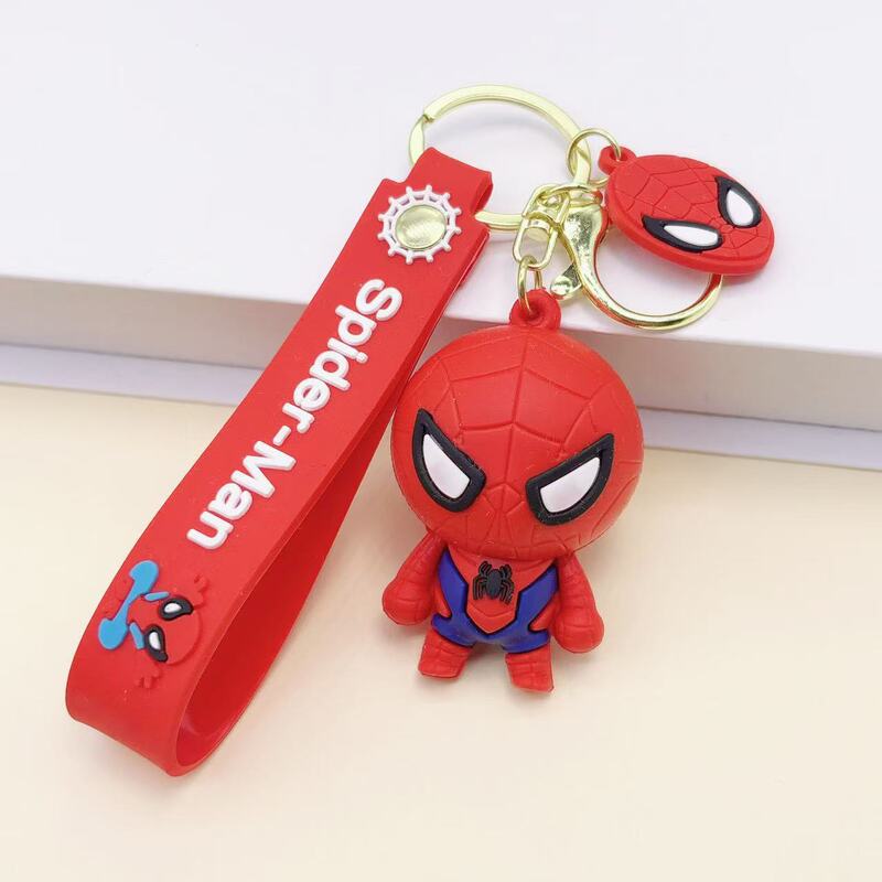 新しいスパイダーマン PVC キーホルダーペンダント学生装飾ギフトカップル装飾品子供の日の小さなギフト卸売|undefined