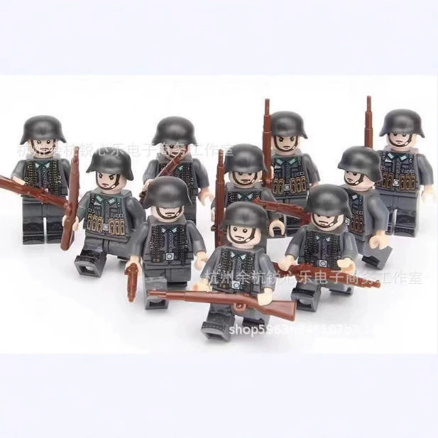 Конструктор Lego, минифигуры, солдат, кукла для мальчиков, игрушка