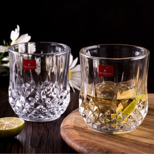 BLinkMax Elegant Diamond Water Glass Whiskey Glass Starry Wine Glass Bar Drinking Tools Cups