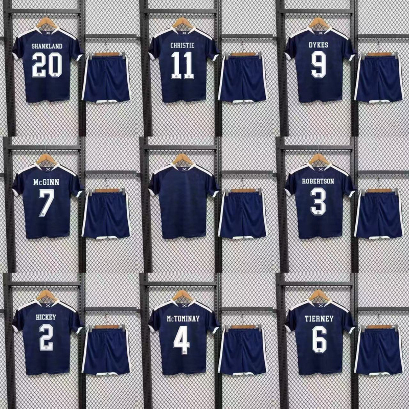2026世界杯球衣苏格兰国家队服儿童成人套装足球服训练比赛服