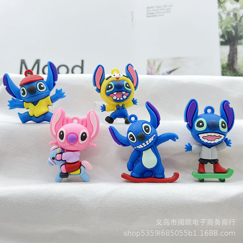 Summer Stiffy Keychain Doll Pendant Stiffy Doll Accessories Dropping Glue Doll Keychain Accessories Wholesale