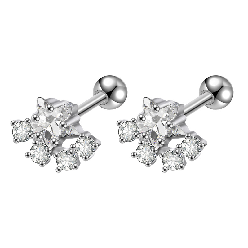 Labret stud lip piercing jewelry styling detail