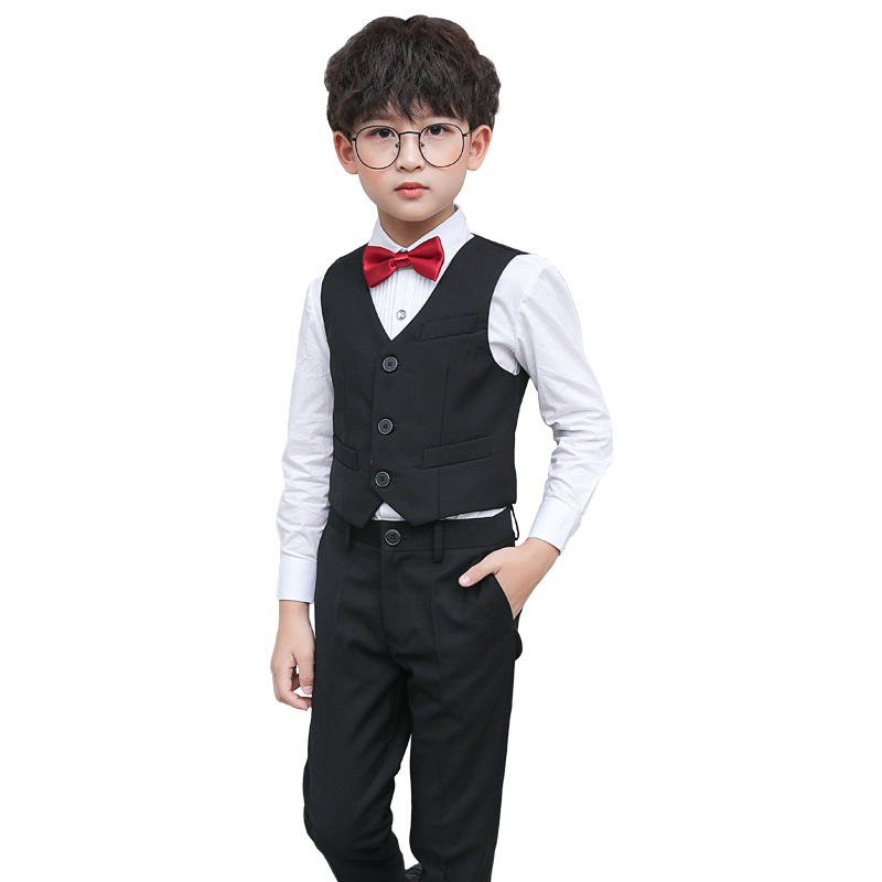 Trajes infantiles, trajes para niños, chalecos, pequeños anfitriones, trajes de piano para niños, niños de primavera y otoño.