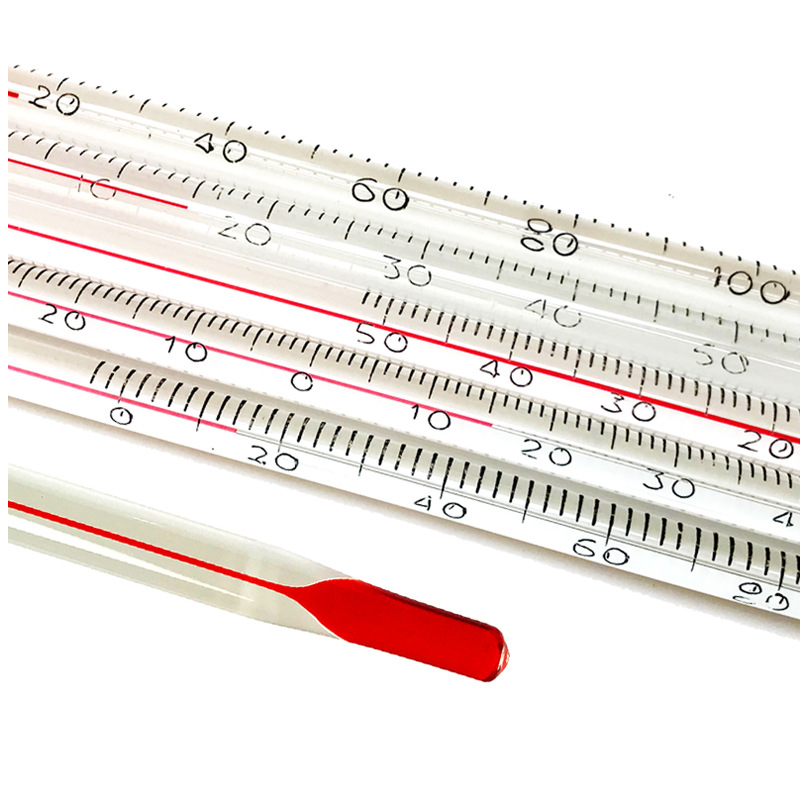 玻璃棒温度计 红水玻璃温度计 酒精温度计 30cm/0-200℃