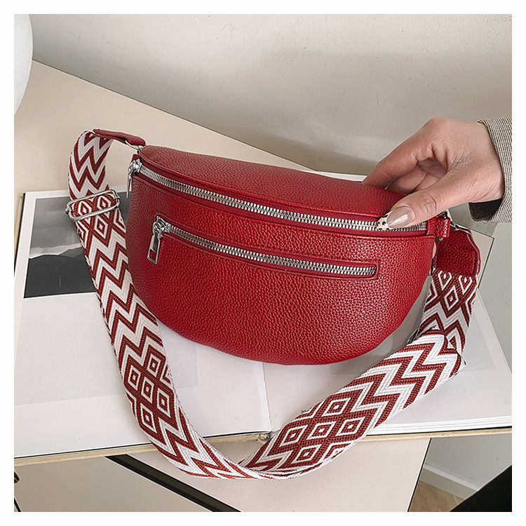 Women's Streetwear Solid Color Pu Leather Waist Bags display picture 12
