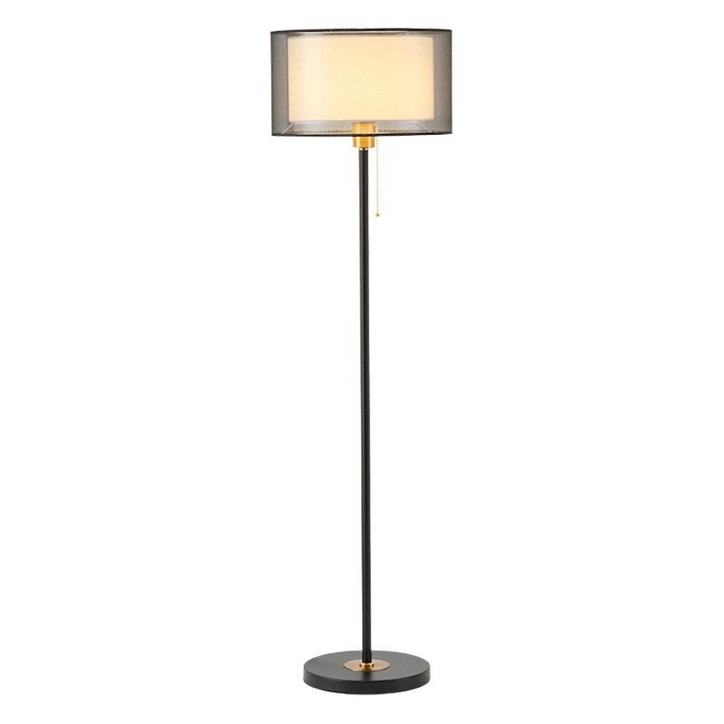Lámpara de pie retro Daguanyuan para sala de estar, sofá, dormitorio, lámpara de noche, lámpara de pie decorativa moderna, sencilla y cálida, L138