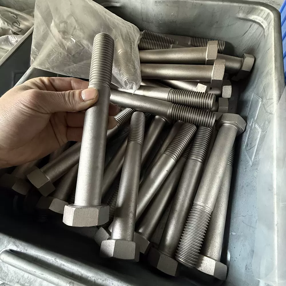 Inconel625合金加长螺杆细牙美制8级GH3625外六角螺栓2.4856螺丝