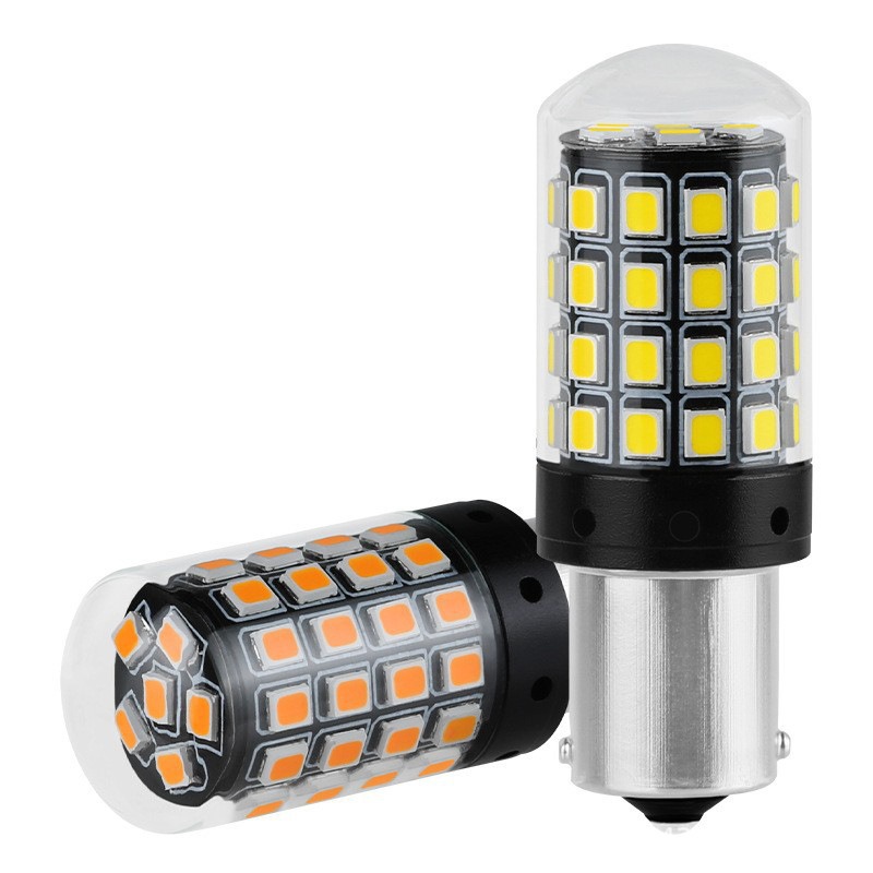 Cross-border best-selling car LED turn signal lights 1156 daytime running lights 2835 driving lights 54SMD car lights brake lights