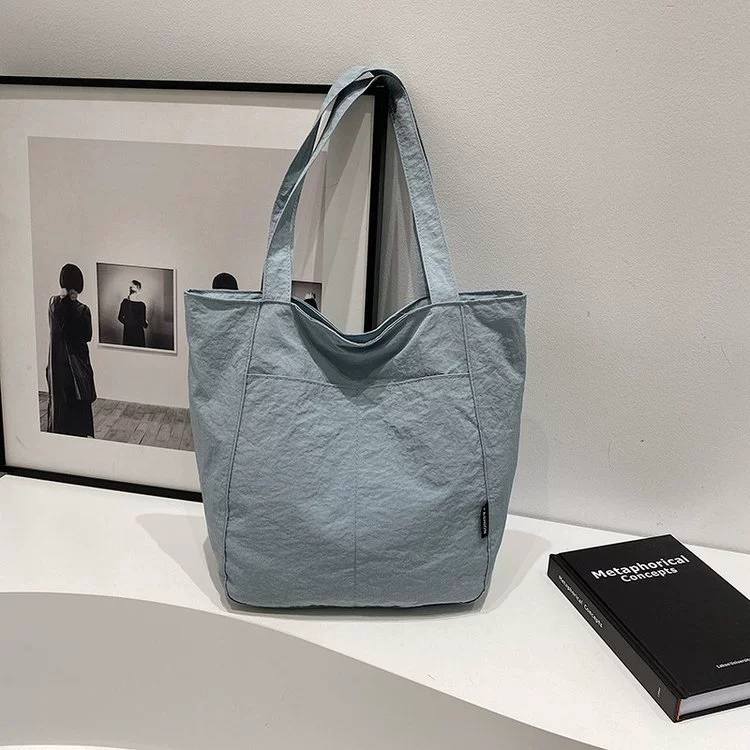 Нейлоновая сумка, женская водонепроницаемая нейлоновая повседневная сумка на плечо в японском стиле, дизайнерская ниша, большая вместительная сумка-тоут для поездок на работу, большая сумка