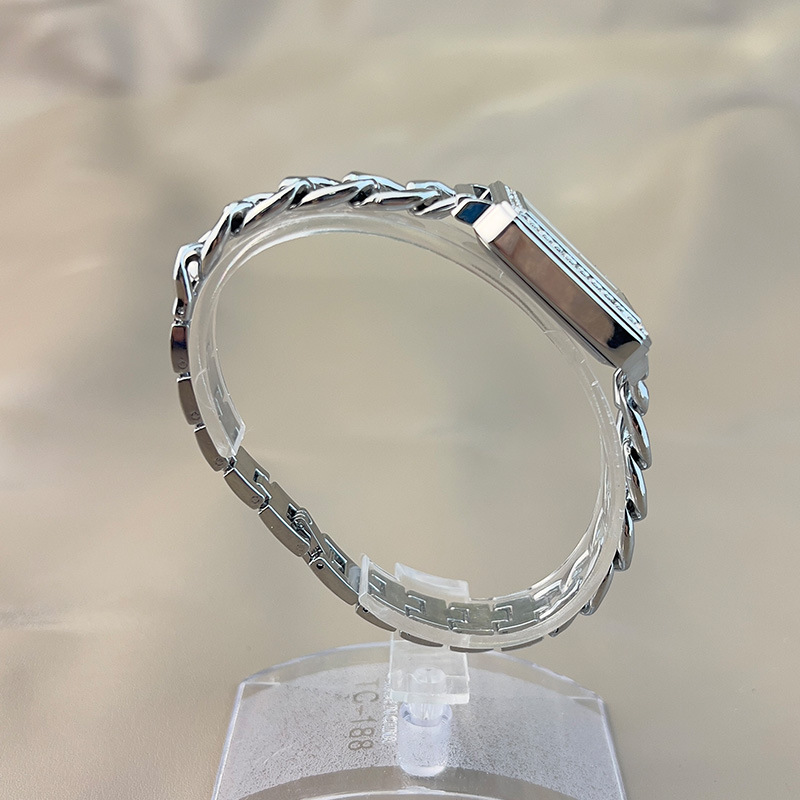 50g Weight Ordinary Glass Mirror Material Alloy Strap Material Watch Classification Pointer Display Type Single Folding Buckle Buckle Style Rectangle Dial Shape Daily Occasion Quartz Movement Geometric Pattern Women's Gender Simple Style Style Simple Style Geometric Single Folding Buckle Quartz Women's Watches 4
