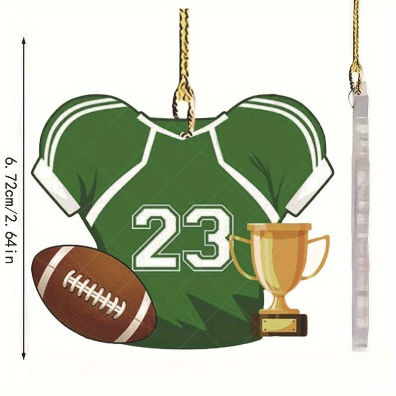 2024 трансграничный Новый Super Bowl регби маленький кулон праздничные украшения для вечеринок автомобиль кулон сумка кулон