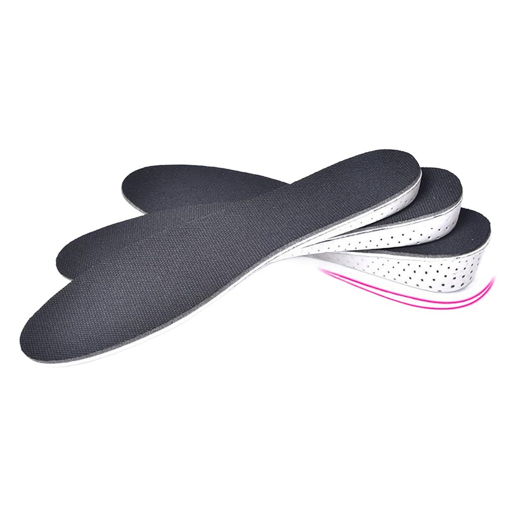 Plantillas para aumentar la altura de 234 cm, invisibles, deportivas, transpirables y cálidas, plantillas completas unisex, con soporte para el arco del pie.