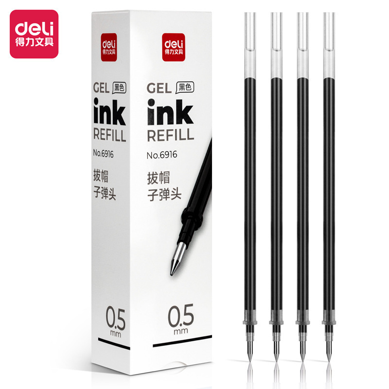 デリ 6916 リフィルオフィス 0.5 ミリメートル黒赤青弾丸ペンゲルペンリフィル文具卸売|undefined