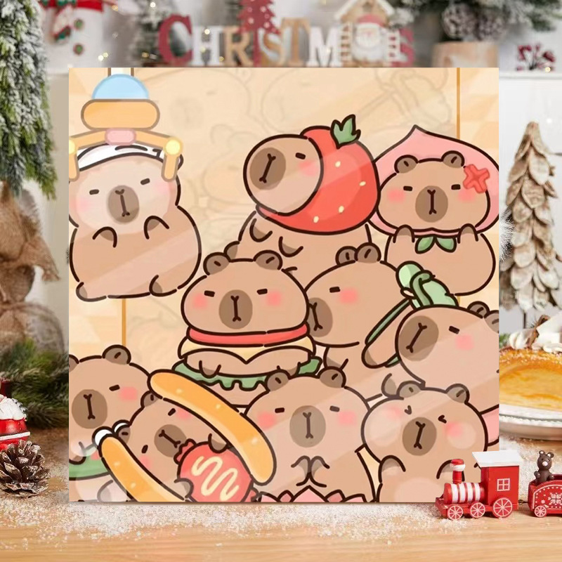 现货批发数字油画diy填色儿童简约手绘涂鸦新中式摆摊丙烯油画|undefined