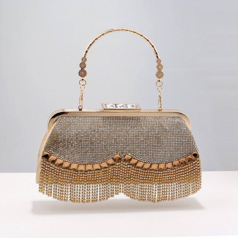 Women's Bag 2022 New Cyber Celebrity Evening Dress Portable Dinner Bag Classic Cheongsam Bridesmaid Bag All-match Clutch Bag Banquet Bag