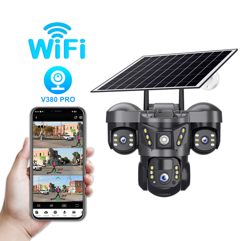 ソーラー4Gワイヤレスカメラ低消費電力屋外監視三軸三画面一体型機メーカー直販|undefined
