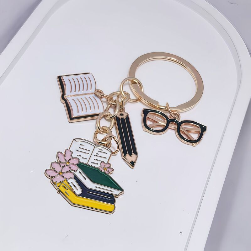 2026 Graduation Season Bachelor's Cap Keychain Alloy Book Backpack Back-To-School Season Keychain Pendant Wholesale