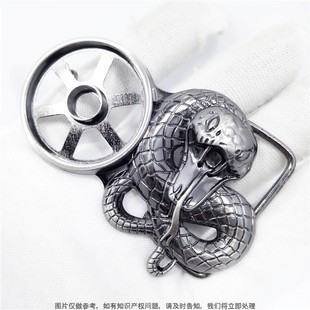 Three-Dimensional Python Zinc Alloy Belt Head, Animal Belt Buckle, Plate Buckle, Customized Development and Production