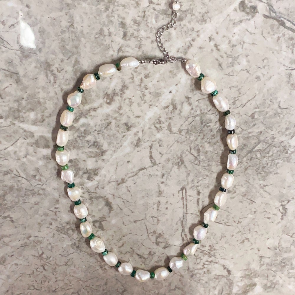 32g Weight Bracelets, Necklace Classification 2 PCS/Package Quantity Holiday, Daily Occasion Beaded, Freshwater Pearl, Titanium Steel Material Geometric Pattern Women's Gender Casual, Simple Style Style 2 PCS/Package Beaded Freshwater Pearl Titanium Steel Freshwater Pearl Jewelry Sets 32