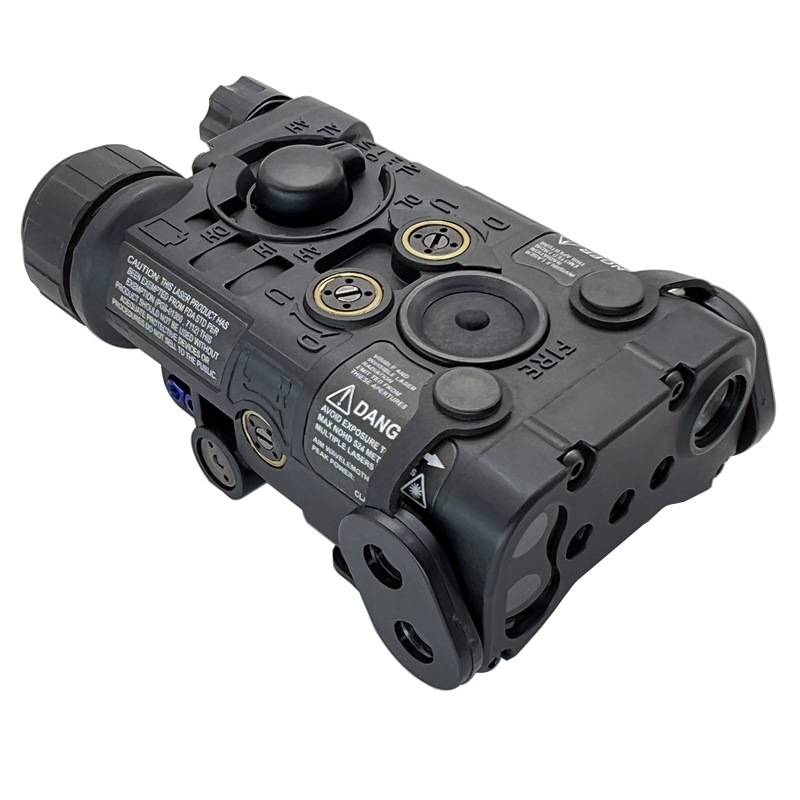 Versión con todas las funciones NGAL-L3 rojo, verde y azul láser IR puntero láser linterna táctica luz LED destello de luz fuerte