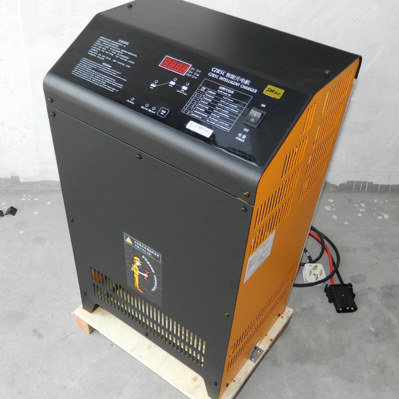 叉车堆高车铅酸电瓶充电机施能SNCZB5C-D80V100A智能充电机大功率