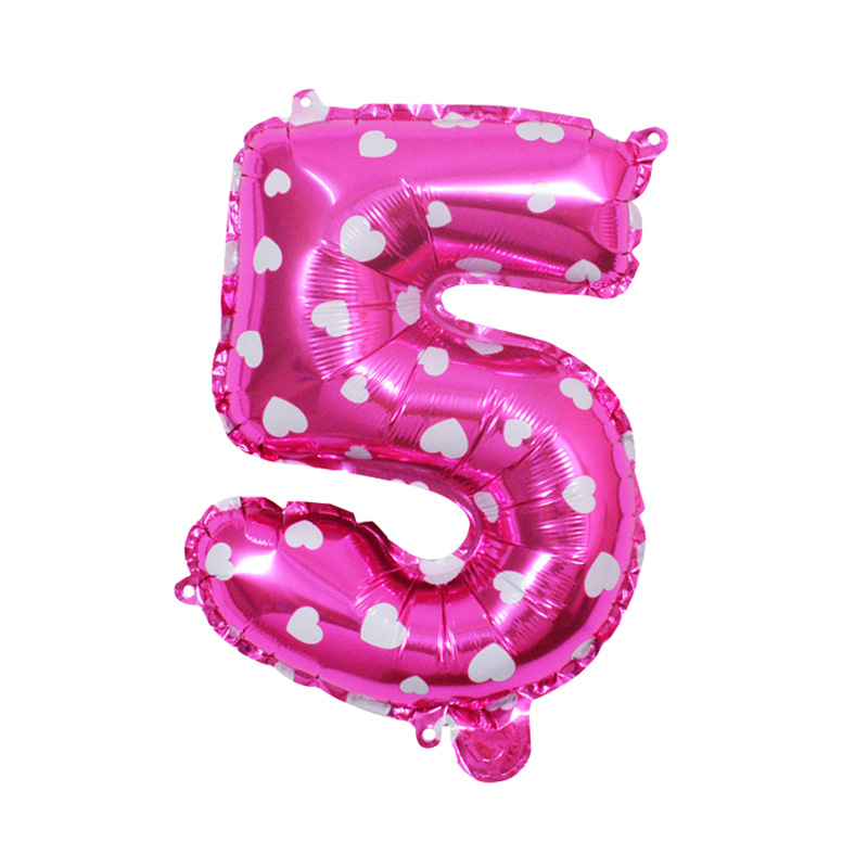 32 pulgadas nuevo globo digital Rosa rojo caramelo digital medio digital transfronterizo nuevo globo de helio puede flotar vacío