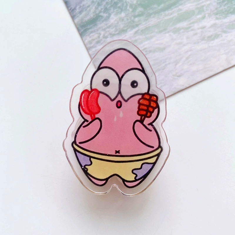 Cartoon sponge children's acrylic double-sided folder