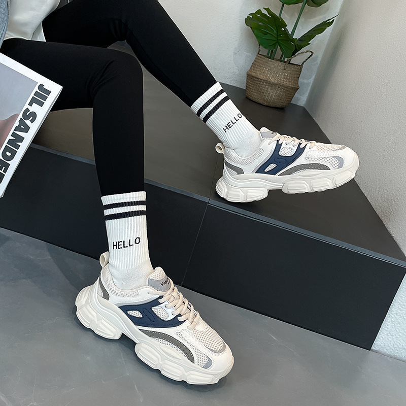 Zapatos Casuales Augu Shiden para Mujer, Primavera 2026, Nuevo Estilo, Muy Atractivos, Zapatos Deportivos con Suela Gruesa para Personas Delgadas