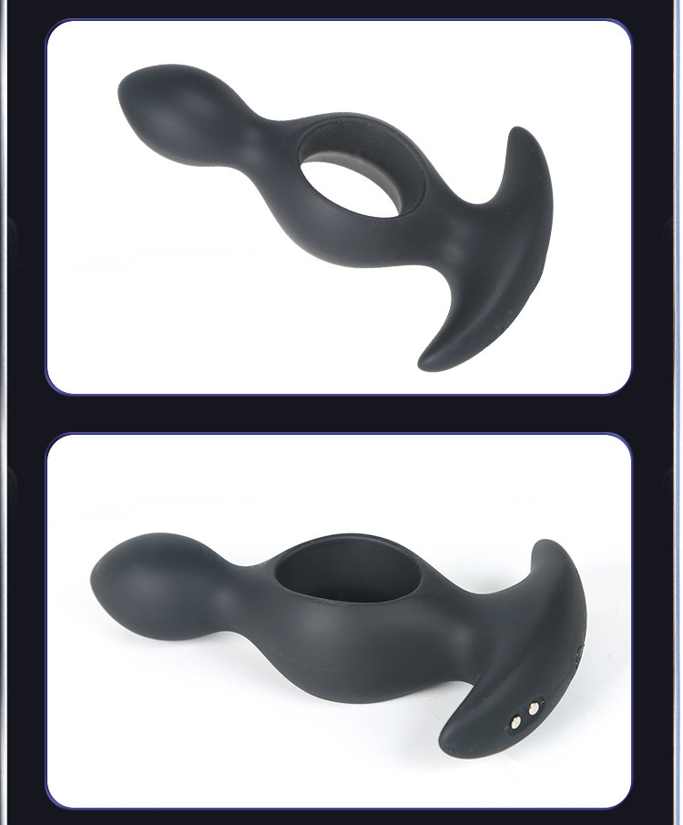 Remote-Control Vibrating Anal Plug Prostate Massager with Hollow Gourd Design — detail image 30