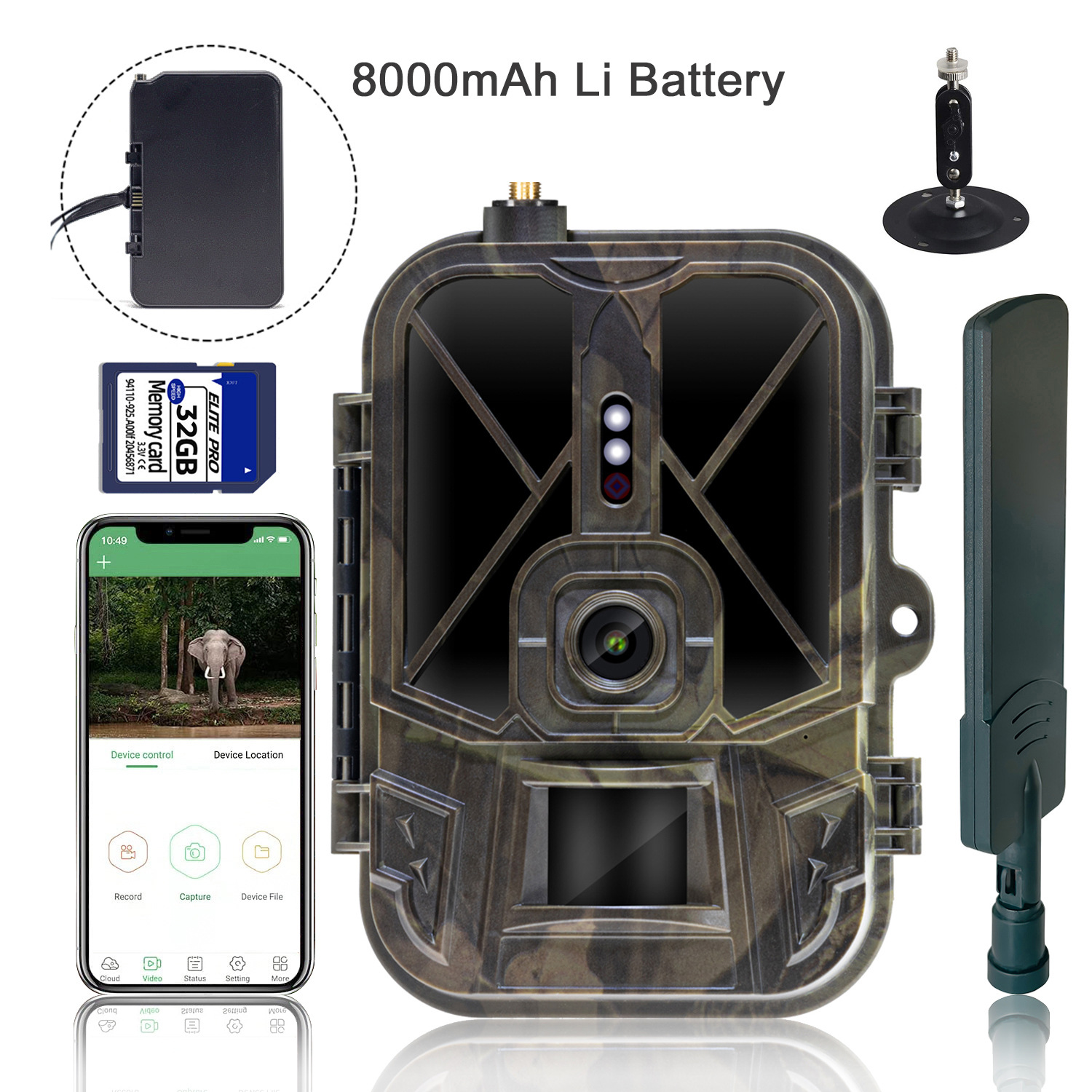 True 4K 4g Outdoor Tracking Camera Hc-940Pro-Li Remote Mobile Phone Control Supports Ftp/Mail