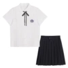 Shirt, mini-skirt, megaphone