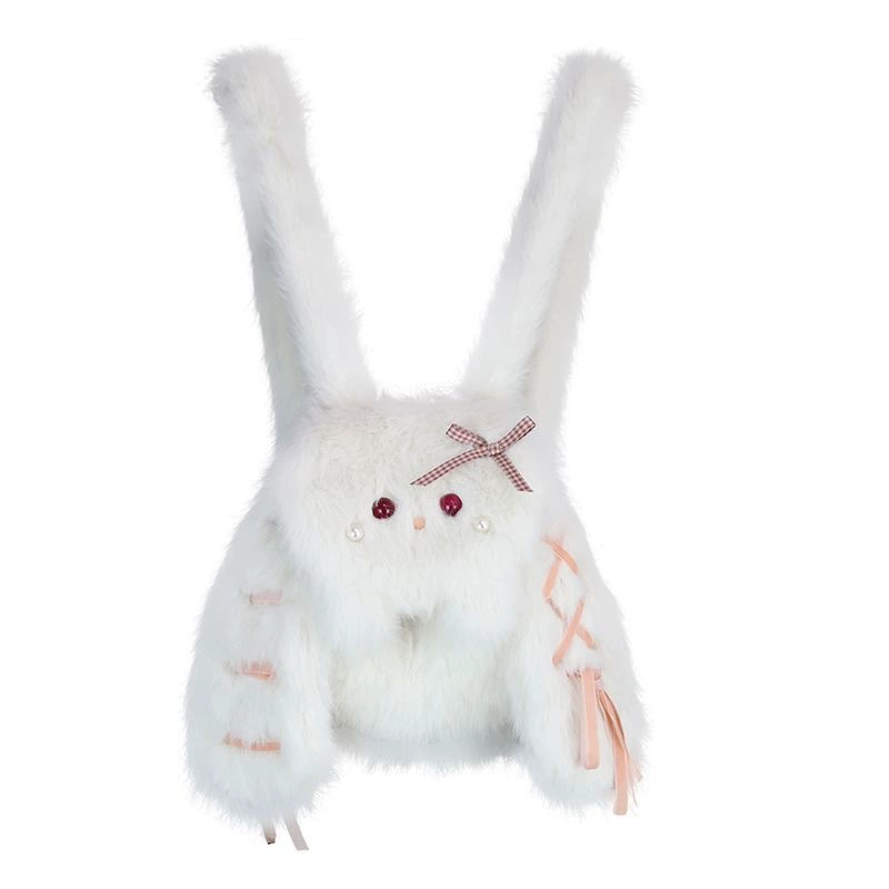 Japanese cute plush rabbit, backpack, bag, capacious cartoon doll for elementary school students