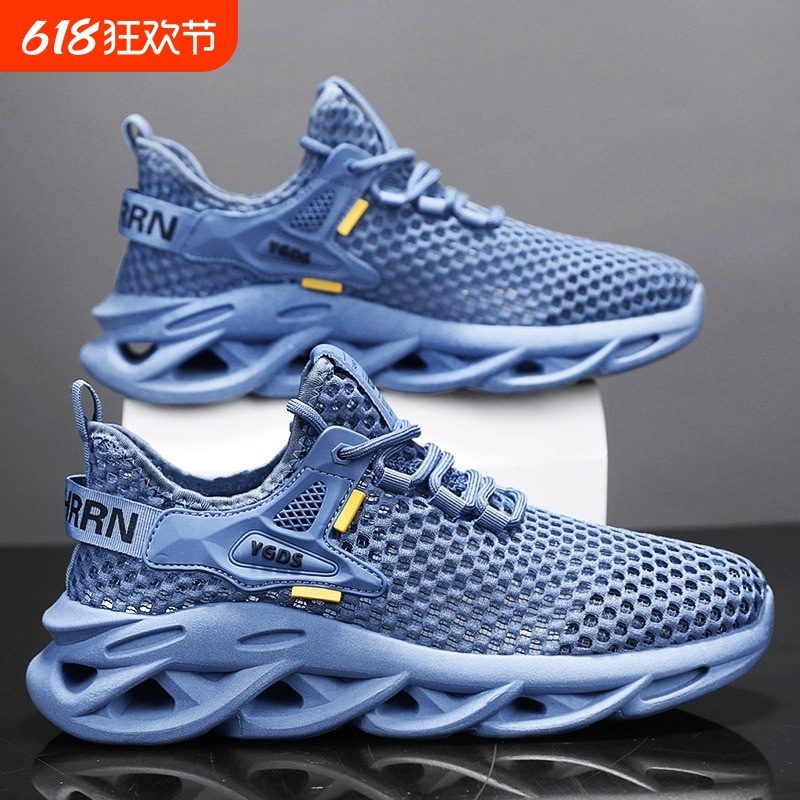 Summer breathable thin mesh lightweight sneakers for leisure