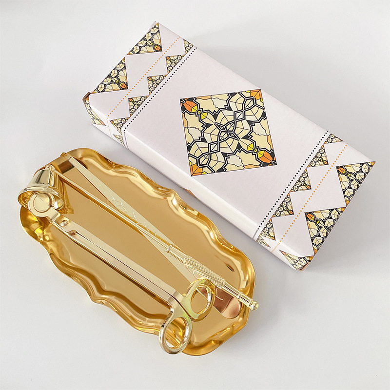 Conjunto de herramientas para velas de aromaterapia - Diseño moderno simple, incluye cortador de vela de acero inoxidable, extintor de vela y encendedor, venta al por mayor