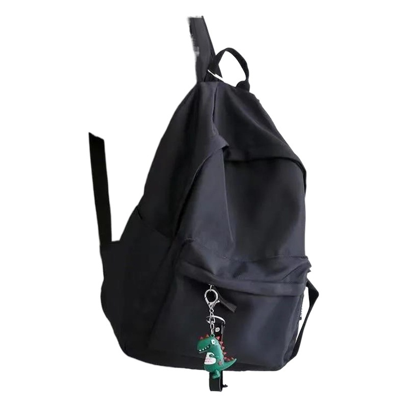 Simple large capacity backpack men's backpack black schoolbag female college student backpack female backpack versatile computer bag fashion