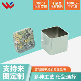 正方形铝罐茶叶罐药材零食坚果收纳小铁盒叶马口铁罐包装罐定制