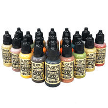 模型效果液 渗线渍洗做旧化wash 情景沙盘地型山体造景