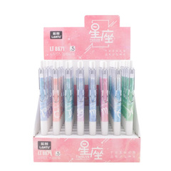 Blueprint Automatic Pencil 0.5/0.7MM Twelve Constellations Automatic Pen High-Quality Push-Up Mechanical Pencil Colored Barrel