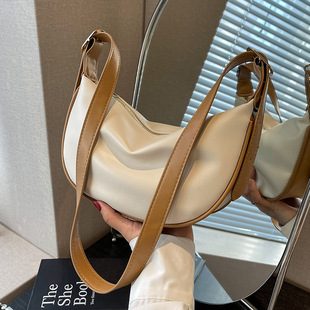 Amy Rabbit Women's Bag Casual Simple All-match Western Style Women's 2025 New Fashionable Solid Color Textive Shoulder Crossbody Dumpling Bag