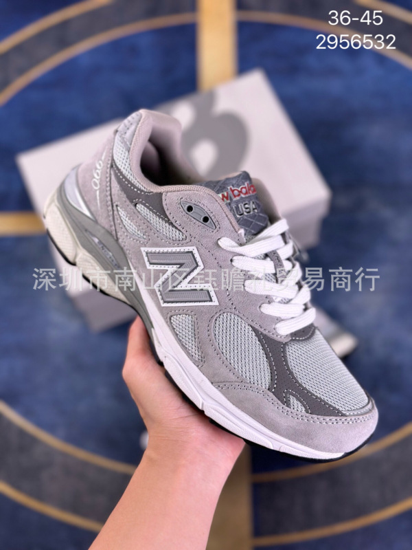 New Balance Original Shoes from Putian, Nb990 Series Couple's Running Shoes, Retro Sneakers, Dad Shoes, Original Gray New Balance Original Shoes from Putian, Nb990 Series Couple's Running Shoes, Retro Sneakers, Dad Shoes, Original Gray