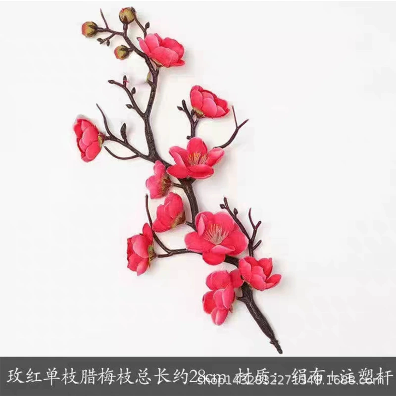 Симуляция сливовое цветок La Plum кукла цветок набухает чашка слива Гостиная китайский стиль домашнее украшение оптом