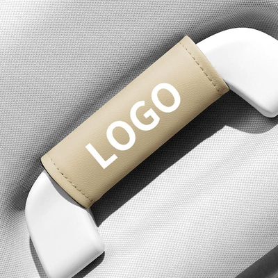 Handle Car Roof Leather Handle | Sürətlər qutusu və əl tormozu başlıqları - single-beige-with-logo-please-note