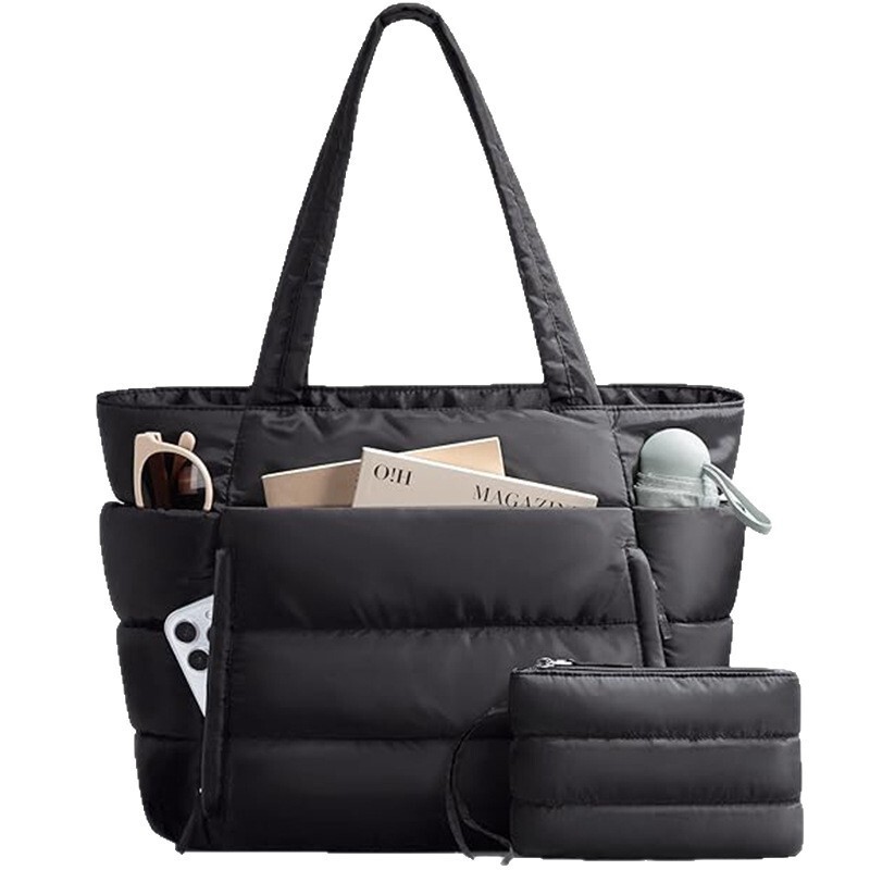 Cross-Border Amazon New Trendy Women's Quilted Handbag Multi-Compartment Tote Bag Travel Short-Distance Luggage Bag Wholesale Cross-Border Amazon New Trendy Women's Quilted Handbag Multi-Compartment Tote Bag Travel Short-Distance Luggage Bag Wholesale